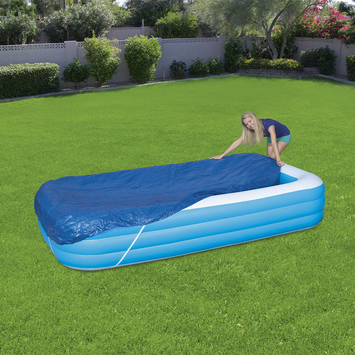 Baseina pārsegumi Bestway Zils 305 x 183 cm